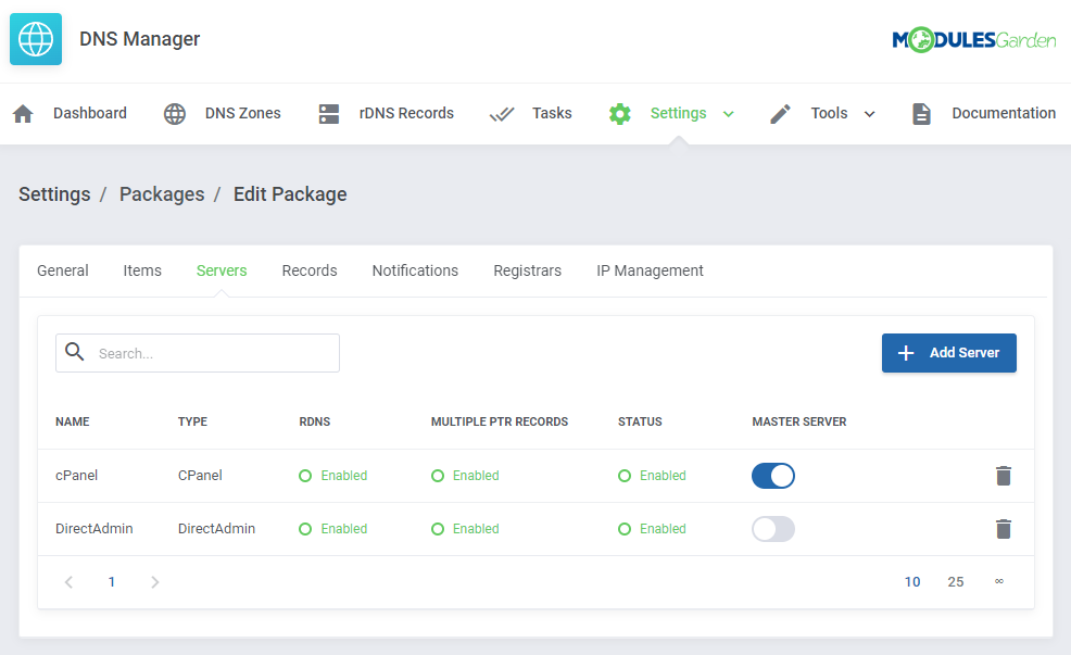 DNS Manager For WHMCS - Delivering DNS Zone Management With rDNS For Ordered Servers