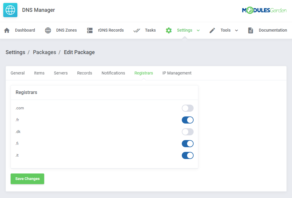 DNS Manager For WHMCS - Providing DNS Zone Management For Domains Without It